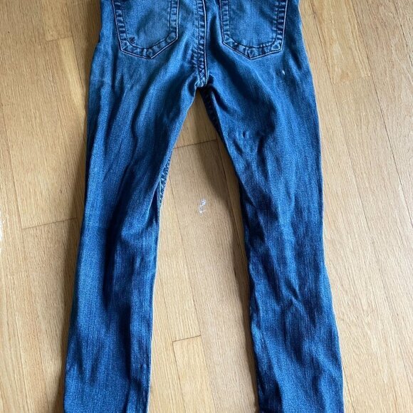 KUT From The Kloth Medium Blue Distressed Denim Jeans Skinny Legs Size 2 - Picture 2 of 12